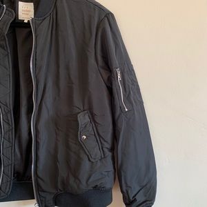 Black Zara Bomber Size L